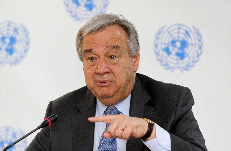 United Nations Secretary-General Antonio Guterres called on the U.S. to exercise 
