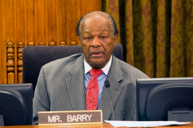 D.C. Ward 8 Councilman Marion Barry was admitted to the hospital Tuesday after suffering from a bout of low blood sugar. (Photo: Graeme Jennings/Examiner file)