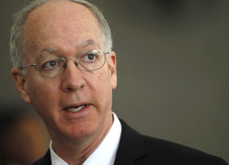 FILE - In this June 13, 2014 file photo, U.S. Rep. Bill Foster, D-Ill., speaks during a news conference in Chicago. Foster is is running in Illinois' 11th District against Illinois state Rep. Darlene Senger, R-Naperville, in the November 2014 election. (AP Photo/Stacy Thacker, File)