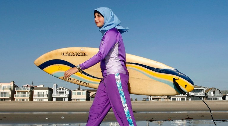 Will banning burkinis soothe or inflame that sense of alienation? (AP Photo/Chris Carlson)