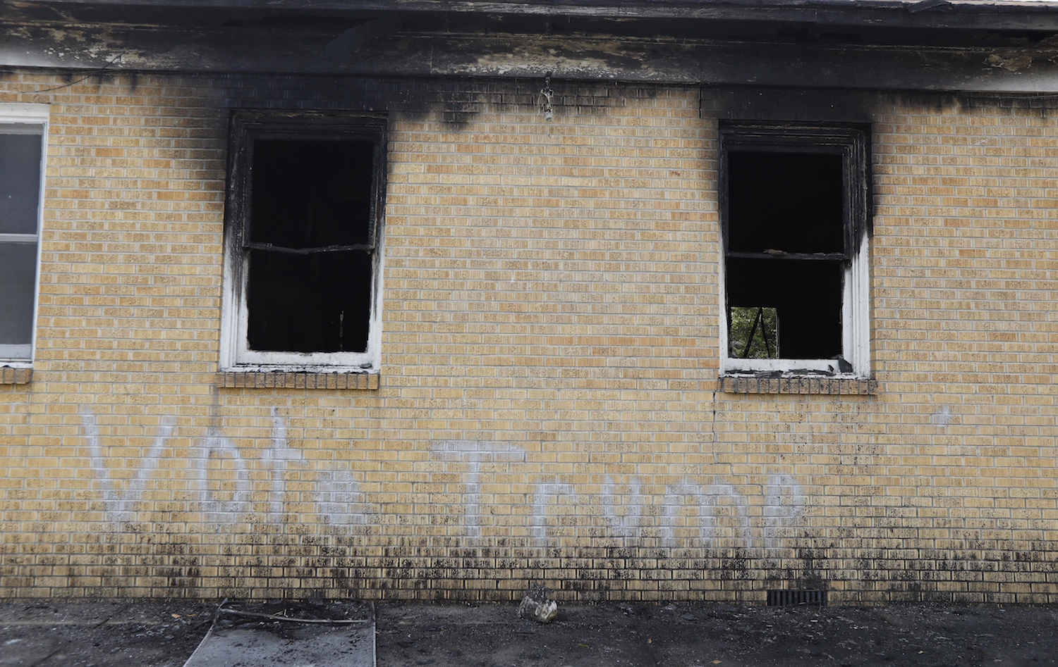 Black suspect arrested in burning of black church spray-painted with ‘Vote Trump’