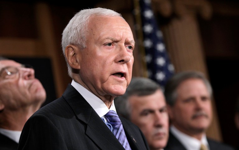 Senate Finance Committee Chairman Orrin Hatch is demanding that Treasury Department's Inspector General explain why $1.3 billion left the U.S. Judgment Fund in January, and whether those payments were used for or related to the Iran settlement. (AP Photo/J. Scott Applewhite, File)
