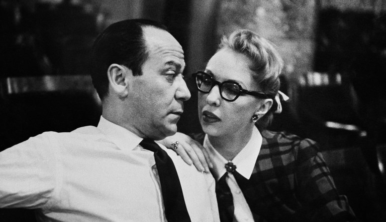 Broadway composer Frank Loesser and his wife and musical partner Lynn are shown, April 26, 1956 in New York. Their song 