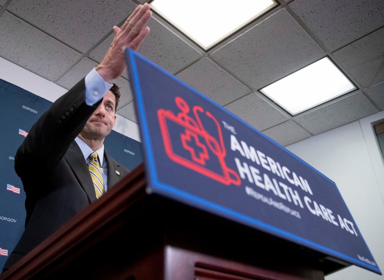 House leaders were pleased after the White House meeting but said more work must be done to ensure passage. (AP Photo/Andrew Harnik)
