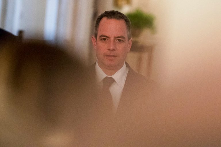 President Donald Trump's Chief of Staff Reince Priebus attends an Air Traffic Control Reform Initiative event in the East Room at the White House, Monday, June 5, 2017, in Washington. (AP Photo/Andrew Harnik)