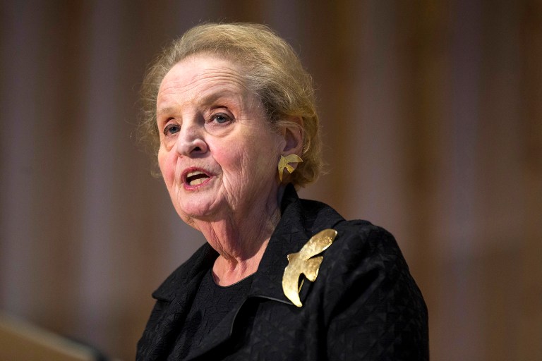 "There is a great term the Soviets used to use: 'somebody being a useful idiot,'" Madeleine Albright said, referring to Donald Trump.