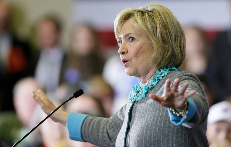 Emails released by WikiLeaks detail how the campaign plotted to make it look as though new details about TPP forced her to switch her stance on the bill — well before those details were available to the public or the campaign. (AP Photo/Charlie Neibergall)