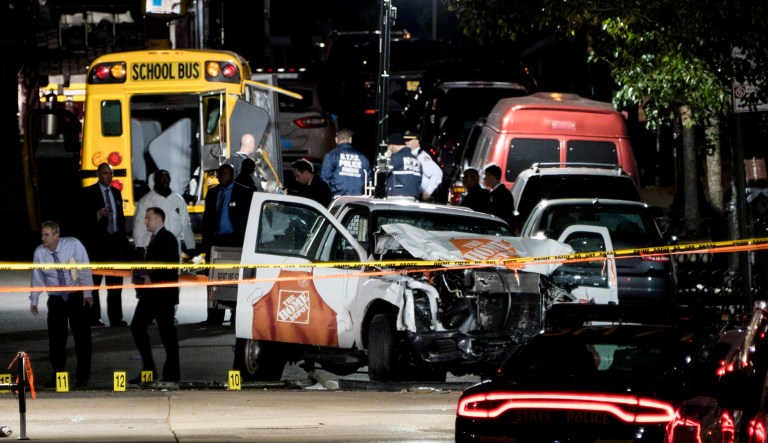 Trump tweeted about the incident Tuesday evening, committing to keeping ISIS out of the U.S. (AP Photo/Craig Ruttle)