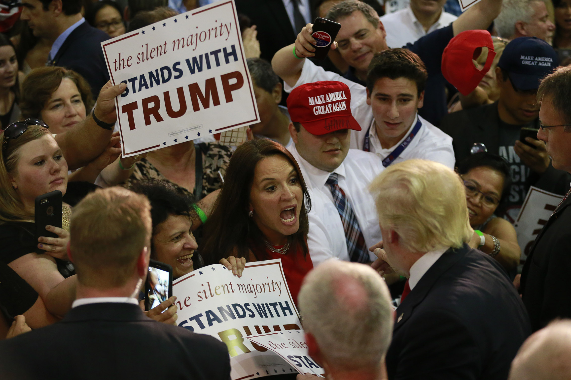 Trump: My supporters are ‘far tougher’ than protesters, ‘not hostile’