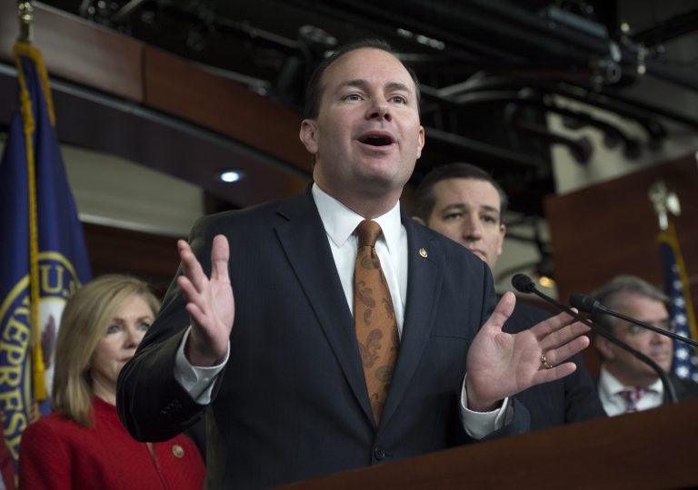 Sen. Mike Lee is co-sponsoring a bill to reduce the federal gas tax from 18.4 cents per gallon to 3.7 cents per gallon. (AP)