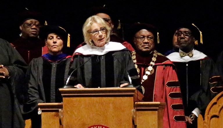 In February, DeVos received criticism after she said that historically black colleges and universities were 