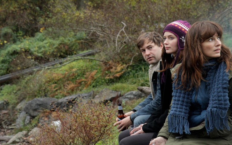   This film image released by IFC Films shows, from left, Mark Duplass, Emily Blunt and Rosemarie DeWitt in a scene from 