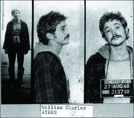 Chicago Police photos of William Ayers in 1968. He was never convicted of a terror-related crime.