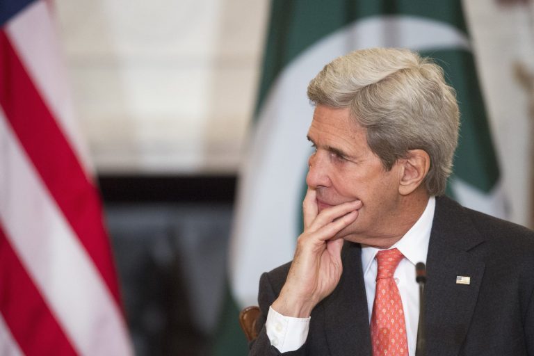 WH said it wasn't because of an alleged fight over political dissidents Kerry could visit during his trip. (AP Photo/Cliff Owen)