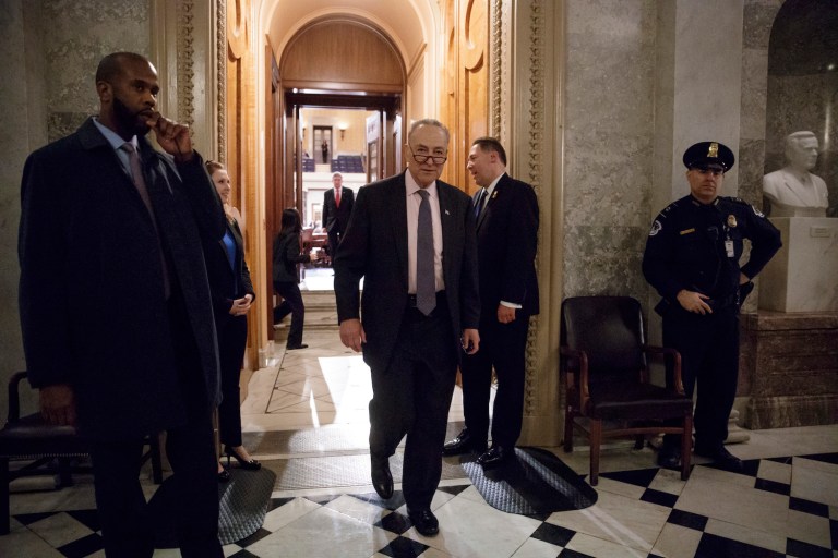 Democrats are in the minority and have little power to block Trump's executive order, at least legislatively. (AP Photo/J. Scott Applewhite)