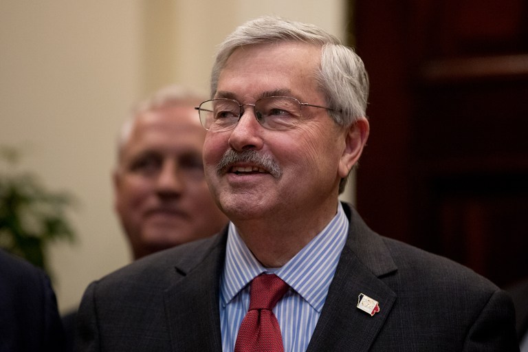 Gov. Terry Branstad, R-Iowa, was supported by several Democrats in the final vote, but that didn't spare him completely from the partisan gamesmanship that has dominated Trump's nominees' paths through the Senate. (AP Photo/Andrew Harnik)