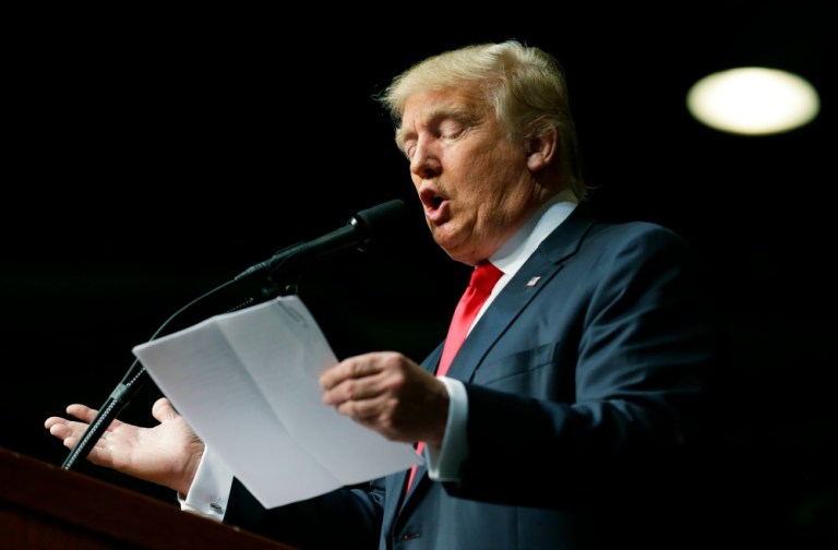 The Hill reported that Donald Trump's energy adviser, Rep. Kevin Cramer, R-N.D., had said he would "push the presidential candidate to endorse a tax on carbon dioxide emissions." (AP Photo)