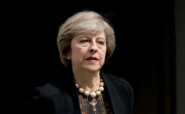 U.K. Prime Minister Theresa May.