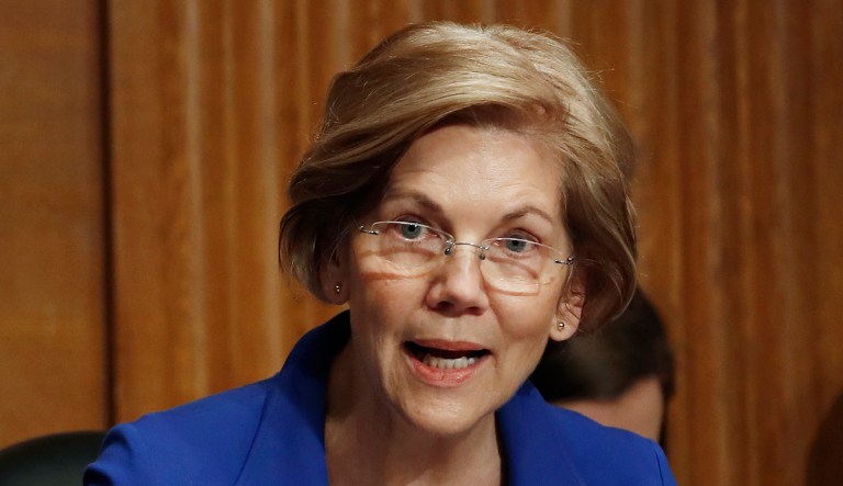 During a speech at this year's Conservative Political Action Conference, NRA CEO Wayne LaPierre specifically called out Sen. Elizabeth Warren, D-Mass., as part of a cadre of leftist Democrats bent on eliminating the Second Amendment. (AP Photo/Carolyn Kaster)