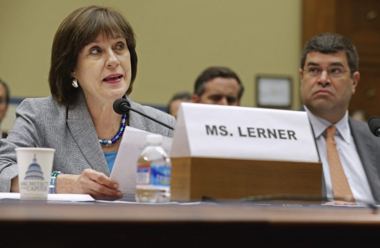 Then-Internal Revenue Service Director of Exempt Organizations Lois Lerner makes a statement during a hearing of the House Oversight and Government Reform Committee on May 22, 2013 in Washington. (Photo by Chip Somodevilla/Getty Images)