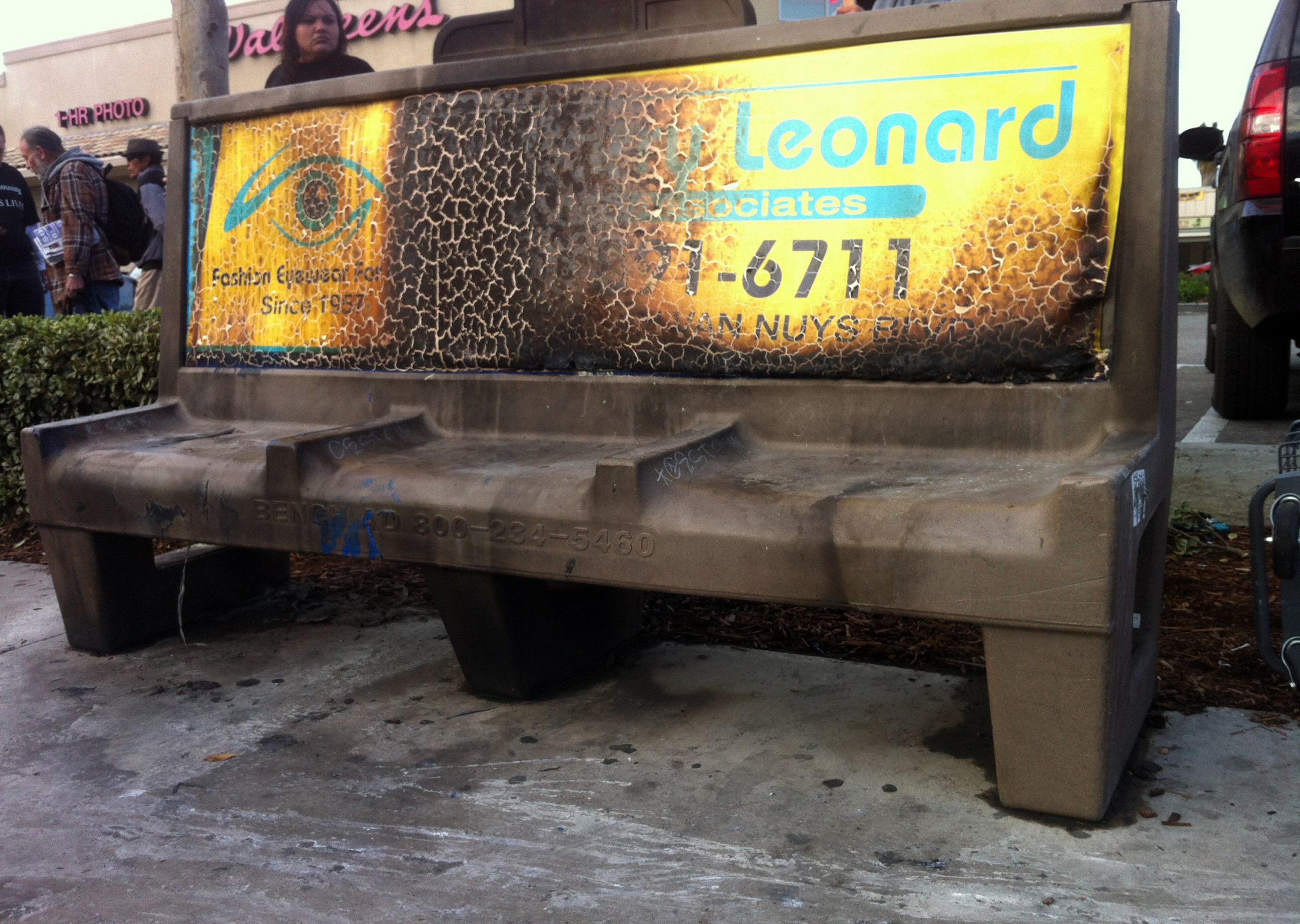 Woman set on fire in LA as she sleeps on bench