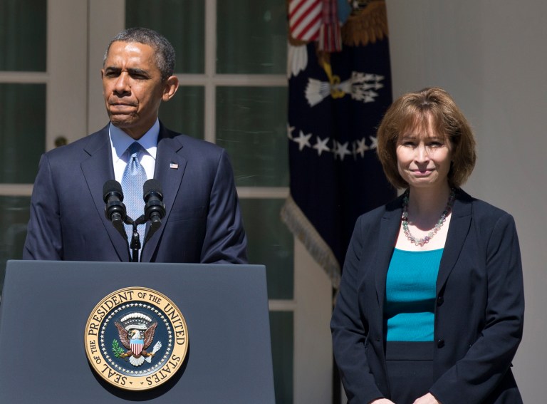 Patricia Ann Millett, right, had advised Starbucks in its efforts to prevent unionization of the company. (AP Photo)
