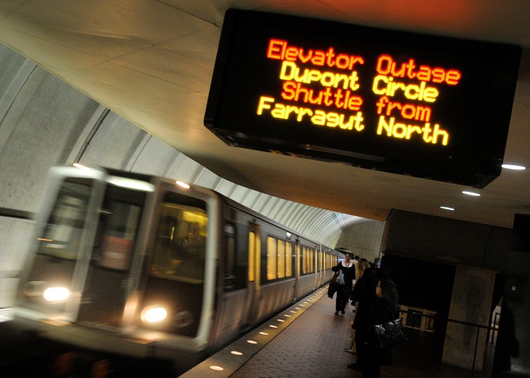 Metro has had 5 percent of its 588 escalators out of service this week. (Photo: Examiner file)