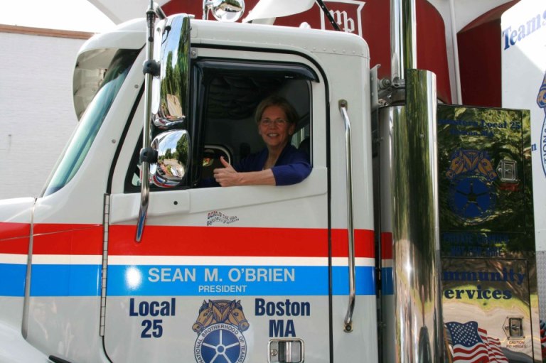 Elizabeth Warren Gets Her Own Truck