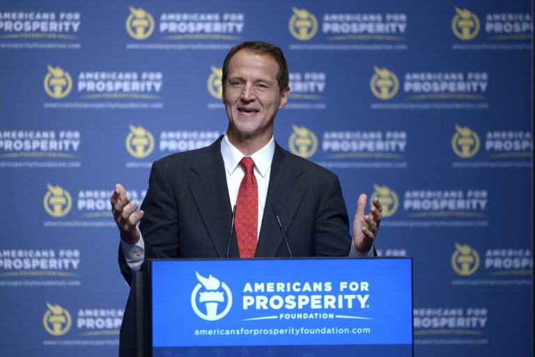 AFP president Tim Phillips says if Republicans win a Senate majority, an outside group expects they will push to repeal Obamacare. (AP Photo/Phelan M. Ebenhack)