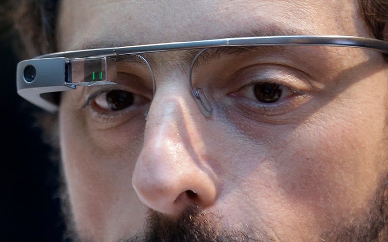 FILE - In this Wednesday, Feb. 20, 2013, file photo, Google co-founder Sergey Brin wears Google Glass in San Francisco. Google is once again selling its Internet-connected eyewear to anyone in the U.S. as the company fine tunes a device that has sparked intrigue and disdain for its potential to change the way people interact with technology. (AP Photo/Jeff Chiu, File)