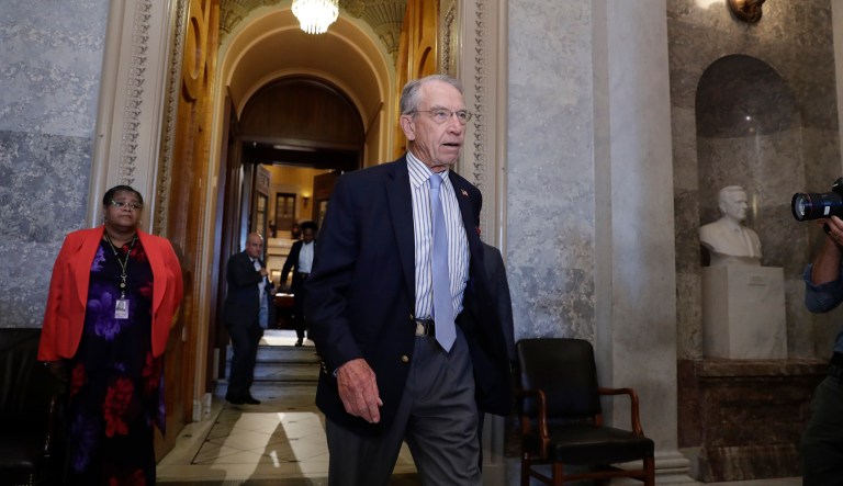 Chuck Grassley was asked what leverage he had to get EPA Administrator Scott Pruitt to maintain the renewable fuel standard (AP Photo/J. Scott Applewhite)