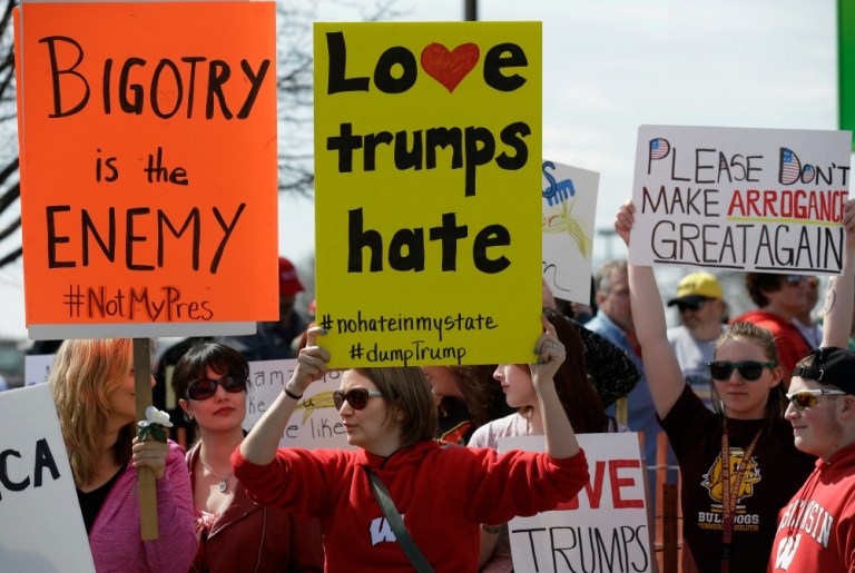 This past weekend, Our Principles PAC, the most financially flush of the ant-Trump groups, deployed a team to Fargo, N.D., to work the state GOP convention. (AP Photo)