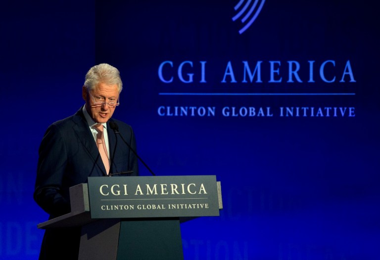 Fewer deep-pocketed donors flocked to the 12th and final annual meeting of the Clinton Global Initiative this week. (AP Photo/John Bazemore)