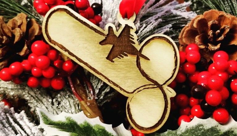 The Christmas ornament is advertised as the 