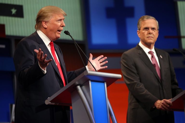 Donald Trump hopes that fellow GOP candidate Jeb Bush will come to view illegal immigration as more than an 