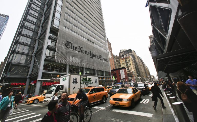 The New York Times reportedly wants to reduce the number of copy editors from more than 100 to 50 or 55. (AP Photo)