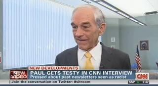 Ron Paul walks out of CNN interview