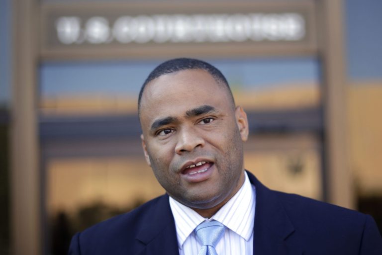 Rep. Marc Veasey, D-Texas, said the voter fraud commission is in part an attempt to restrict voting access by minorities. (AP Photo/Eric Gay)