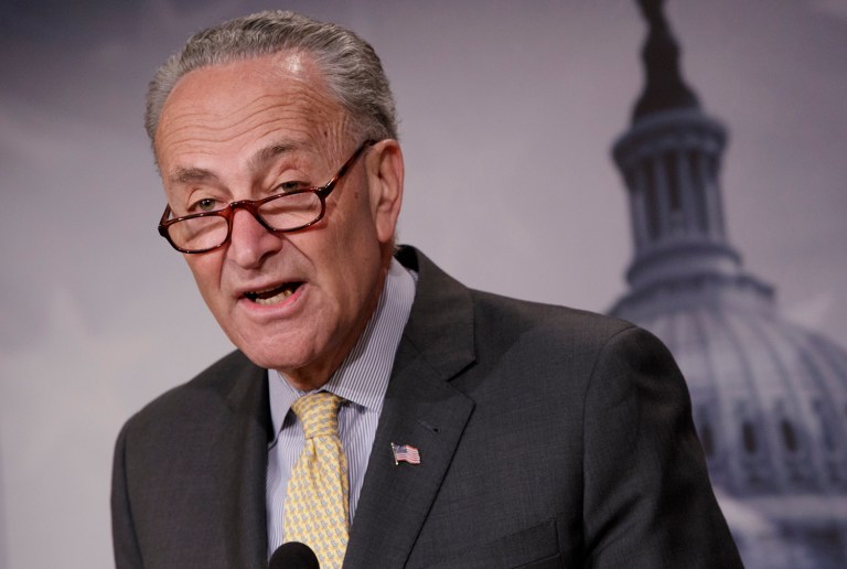 Senate Minority Leader Chuck Schumer is demanding an investigation into whether the Trump administration is trying to block a probe into potential Russian collaboration with his campaign. (AP Photo/J. Scott Applewhite)