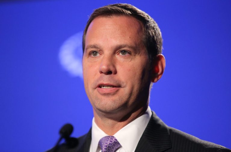 Acting Chair of the White House Council on Environmental Quality Mike Boots speaks at the Clinton Global Initiative's 10th annual meeting on Sept. 22, 2014 in New York City. (Photo by Jemal Countess/Getty images)