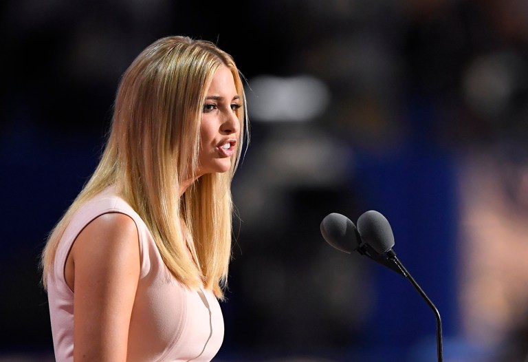 Ivanka Trump said that 46 percent of the total U.S. labor force is female and 40 percent of American households have female primary breadwinners, so it is important to help working women. (AP Photo/Mark J. Terrill)