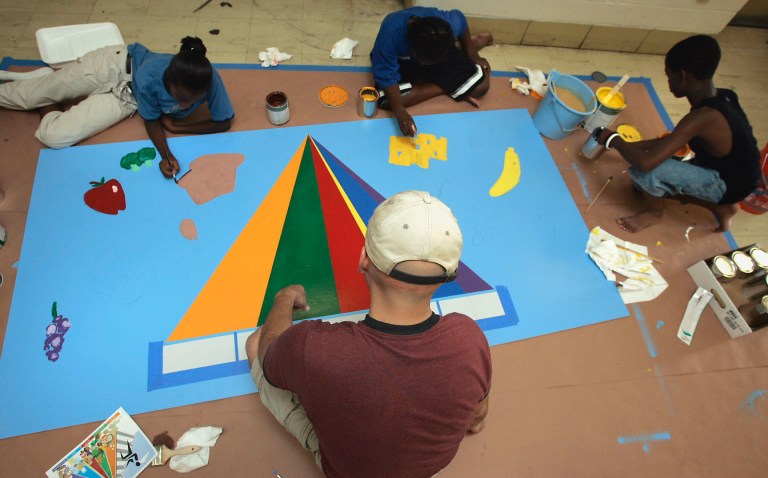Students at Shaw Middle School (Examiner file photo)