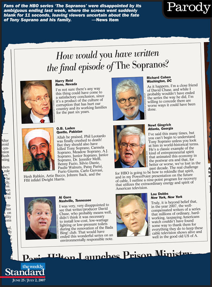 Fans react to the series finale of The Sopranos.