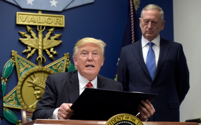 President Trump stipulated six criteria in a memorandum calling for the preliminary plan, which will be prepared by Defense Secretary James Mattis. (AP Photo/Susan Walsh)
