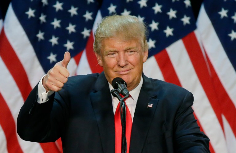 The working assumption that Donald Trump gets elected implies necessarily that people don't end up feeling that strongly about some of more outlandish ideas, even if they oppose it. (AP Photo)