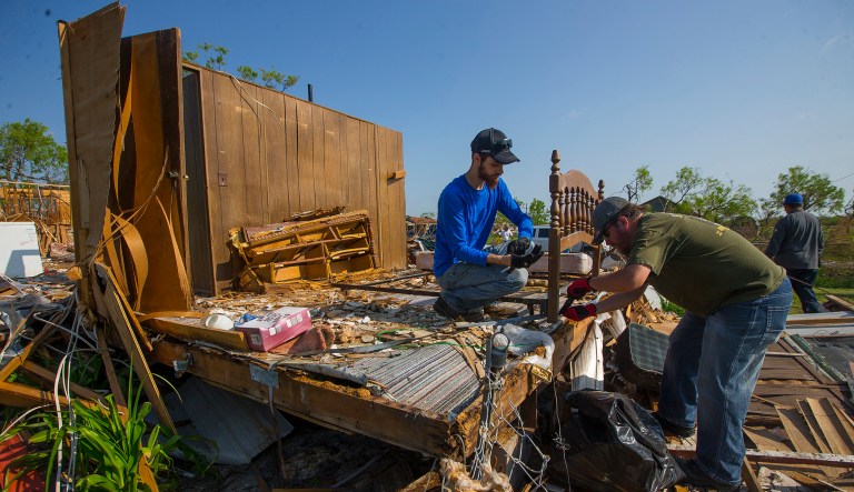 The hurricane relief is tied to reauthorization of the Federal Aviation Administration and a measure to promote private options in flood insurance. (Mark Mulligan/Houston Chronicle via AP)
