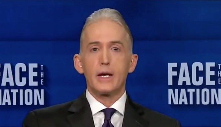 Rep. Trey Gowdy, R-S.C., said on Sunday that he is in favor of outlawing any instrument that converts semi-automatic weapons into fully automatic weapons. (screenshot)
