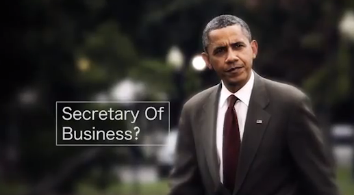 New Romney ad mocks Obama’s plan to appoint federal Secretary of Business