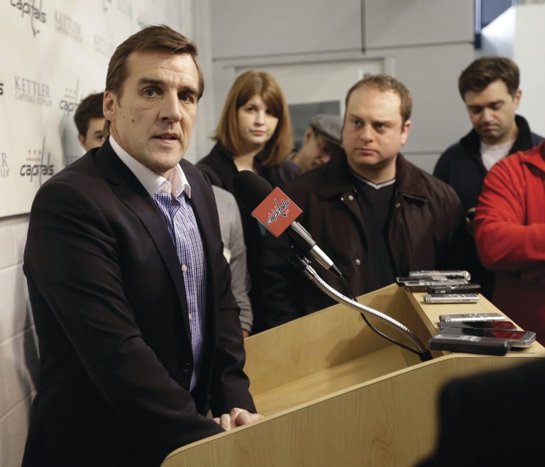 Pablo Martinez Monsivais/AP
Capitals general manager George McPhee said the officiating in Washington's series with the Rangers was subpar and 