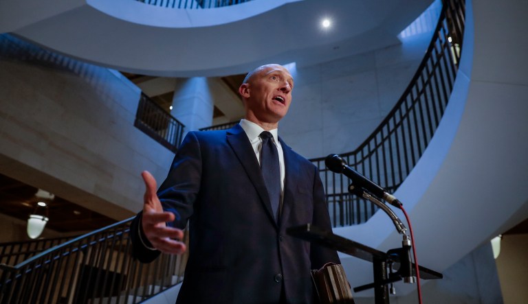 Page told the House Intelligence Committee on Thursday that he mentioned to then-Sen. and now-Attorney General Jeff Sessions he was traveling to Russia in June 2016. (AP Photo/J. Scott Applewhite)